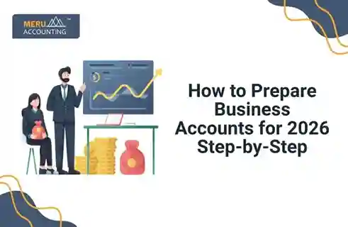 Business owner reviewing daily accounting dashboard on laptop showing sales expenses and cash flow